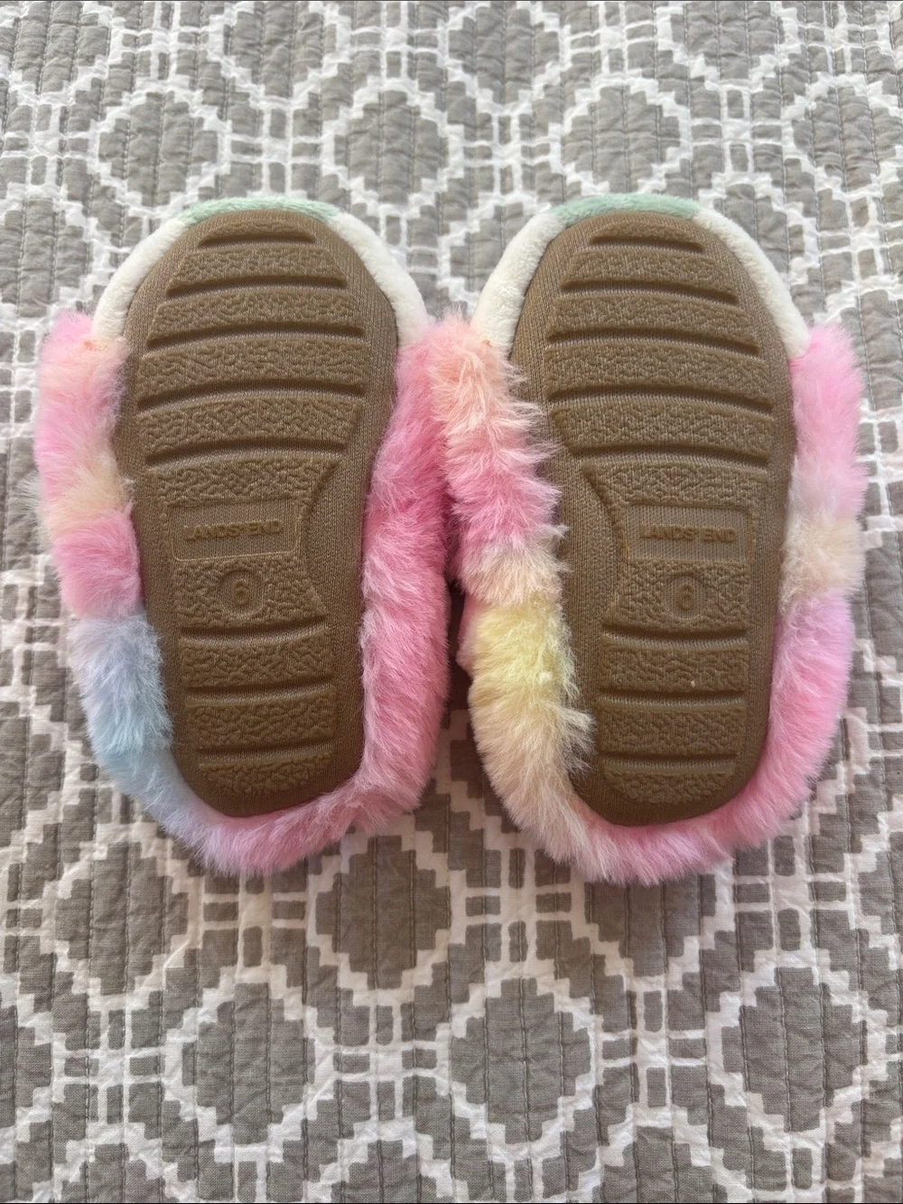Toddler Plush Unicorn Slippers - Lands End